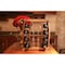 Vintiquewise Decorative Wooden 8 Bottle Rustic Wine Rack with Glasses Holder QI003606 - alternate 5